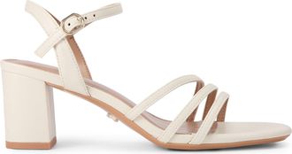 Carvela Womens Motto Block Sandals - White - Size UK 6