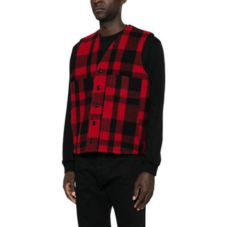 Filson Gilet in Lana Mackinaw - - Jackets - Uomo - Multicolore - M