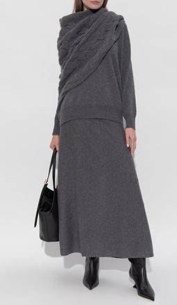 Lisa Yang Poncho Evanna, Womens, Grey