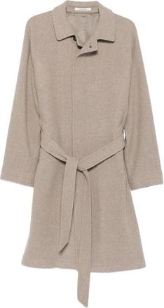 Tagliatore Salomon Coat - Heren - Jas met riem - Grijs - M - Leer - Jassen