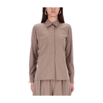 Max Mara Dames, Blouses & Shirts, Grijs, Maat: S Kasjmier