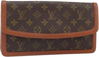 Louis Vuitton Pre-owned Clutches, female, Brown, Size: ONE SIZE Pre-owned Vintage Canvas Clutch