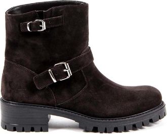 19V69 V Womens Short Boot B1441 VELOUR T. MORO - Brown Leather - Size UK 3