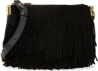 Aim&eacute;e Soho Scene Vintage Crossbody Bag in Black Fringe at Nordstrom Rack