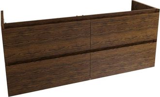 Saniclass Holz Pure Badkameronderkast - 140x45x60cm - 4 lades - Walnut pure