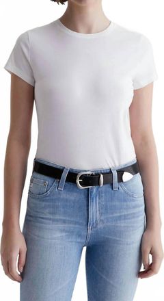 AG - Adriano Goldschmied Ena Crew Shirt In Ex White