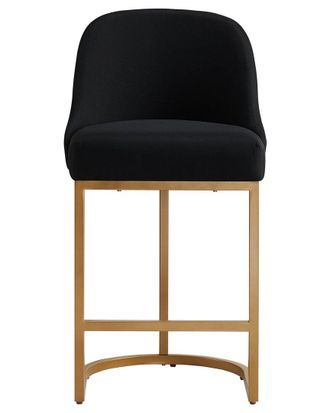 Leick Home Set of 2 Barrelback Counter Stools with High Density Foam Seat