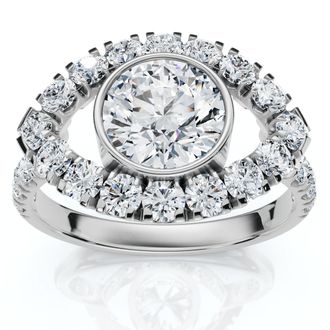 Pompeii3 1 3/4Ct Eye Diamond Ring 14k Gold Lab Grown