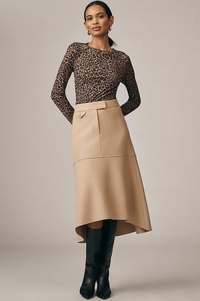 Derek Lam Nicolette High-Low Midi Skirt