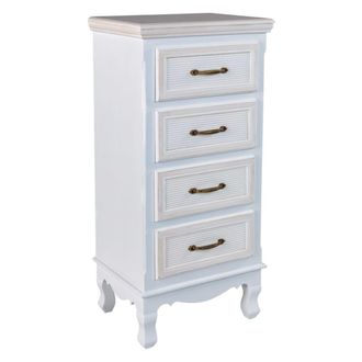 Wanderlust Deco Sinfonier de madera blanco 40x30x82