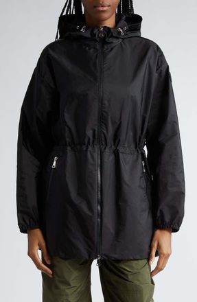 Moncler Wete Boxy Hooded Windbreaker in Black at Nordstrom, Size 1