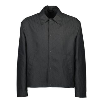 Dior Oblique Blouson Jacket - male - Dior - Light Jackets - Gray - M - Jackets