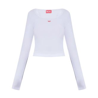 Diesel T-Ballet-D Top - Dames - Longsleeves - Wit - XS - Katoen - Tops