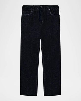 Emporio Armani Flocked Straight-Fit Jeans