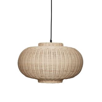 H&uuml;bsch Chand Pendelleuchte, H 27 x &Oslash; 45 cm, rattan