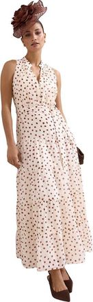Phase Eight Nita Polka Dot Maxi Dress in Cream at Nordstrom, Size 16