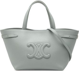 Celine Pre-owned Celine Mini Grained Calfskin Cuir Triomphe Cabas Anais Tote Ladies SCE 4264