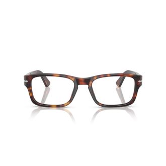 Persol 0po3364v Tortoiseshell Acetate Rectangular Eyeglasses with Arrow Detail