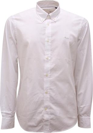 Harmont & Blaine Cr 1043 N11759 Shirt - Heren - Zakelijke Overhemden - Wit - 2XL - Katoen - Overhemden