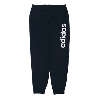 adidas Mens adidas neo Logo Printing Fleece Lined Stay Warm Bundle Feet Sports Pants/Trousers/Joggers Black CV9327
