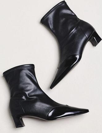 Maeve Cap-Toe Stretch Ankle Boots