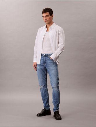 Calvin Klein Jeans Calvin Klein Mens Slim Tapered Jeans - Blue - 32W x 30L