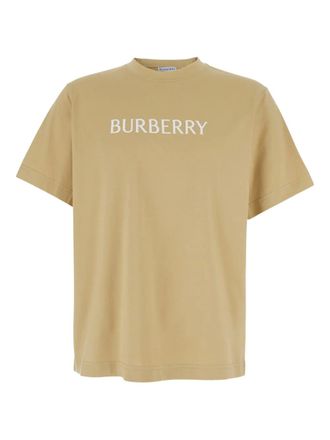 Burberry T-shirt met logo - Beige