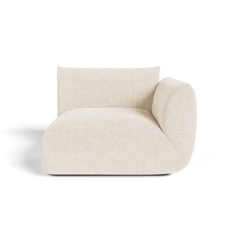 Sia Home M&oacute;dulo de &aacute;ngulo recto terciopelo de chenilla crema