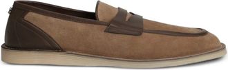 Dolce & Gabbana Mocassini con placca logo - Marrone