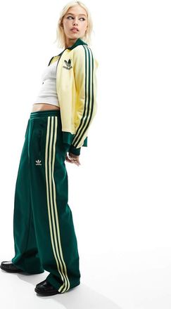 adidas Originals Classics - Pantaloni sportivi color verde e giallo