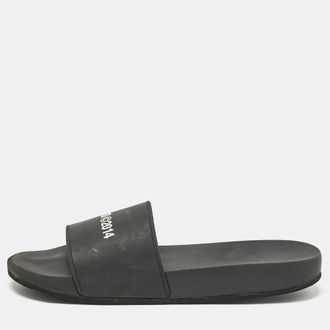 Axel Arigato Black Rubber Pool Slides