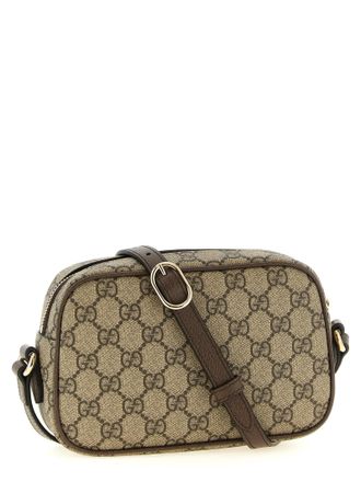 Gucci GG Monogram Crossbody Bag - Beige