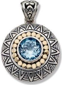 Samuel B. Sterling Silver Pendant in Blue at Nordstrom Rack
