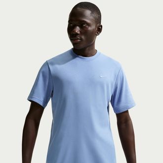 Nike Mens Primary Dri-FIT Short-Sleeve Versatile Top in Blue | DV9831-486