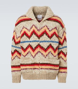 Visvim Wool and cashmere jacquard cardigan