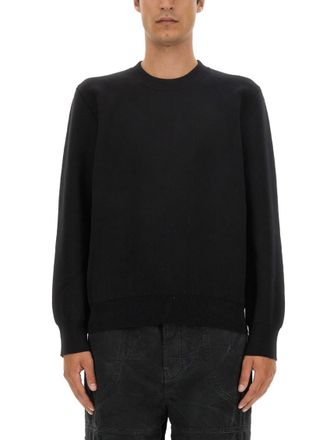 Off-white Black Crew Neck Sweaters