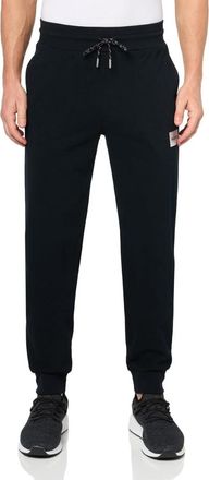 HUGO BOSS Hugo Boss Mens Silver Logo Cuffed Track Pants, Black