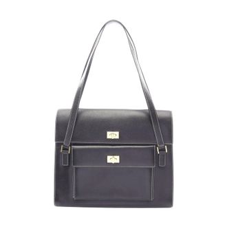 Bally Leather Shoulder Bag Black