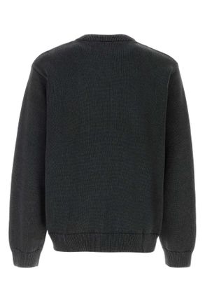 Carhartt Work in Progress Mens Slate Cotton Kori Sweater Blackgarmentdyed Exterior: Felpe
