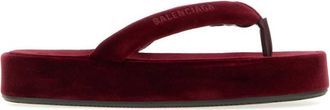 Balenciaga Dark Brown Solid Jet Lag Sandals