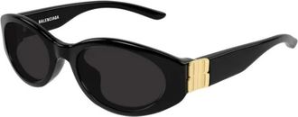 Balenciaga Panthos Zonnebril - Dames - Zonnebrillen - Zwart - 55 MM - Accessoires