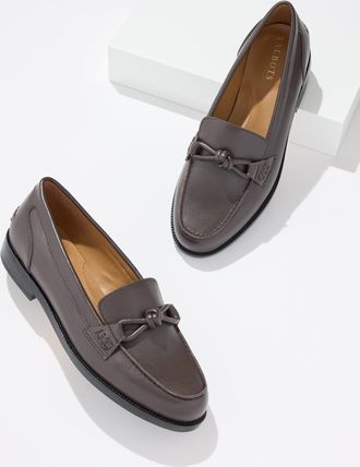 Talbots Bethany Knot Nappa Loafers - Dark Chocolate - 10 1/2 M Talbots