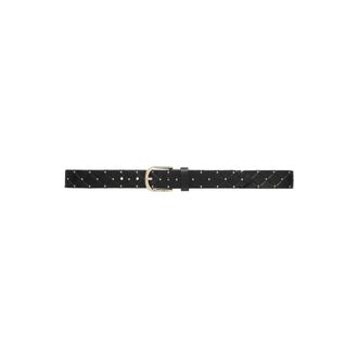 Depeche Stijlvol Zwart/Goud Jeans Riem - Dames - Riemen - Zwart - 85 CM - Leer - Accessoires
