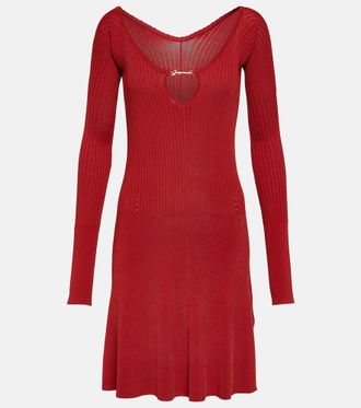 Jacquemus La Mini Robe Pralu off-shoulder minidress