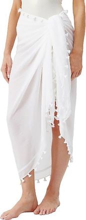 Melissa Odabash Tassel Cover-Up Pareo in White at Nordstrom