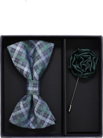 Ben Sherman Bow Tie & Lapel Pin Set in Hunter Green at Nordstrom Rack