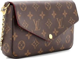 Louis Vuitton Felicie Pochette Monogram Canvas crossbody bag - Bruin