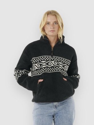 Rip Curl Oceanic Cosmic Kiss Polar Half-Zip Fleece Pullover schwarz