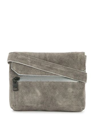 As2ov flap shoulder bag - men - Suede - OS - Grey