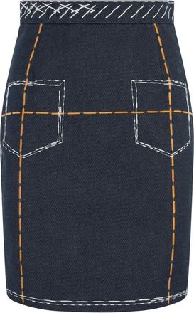 Moschino Rokken, Dames, Grijs, S, Katoen, Veelzijdige Rok
